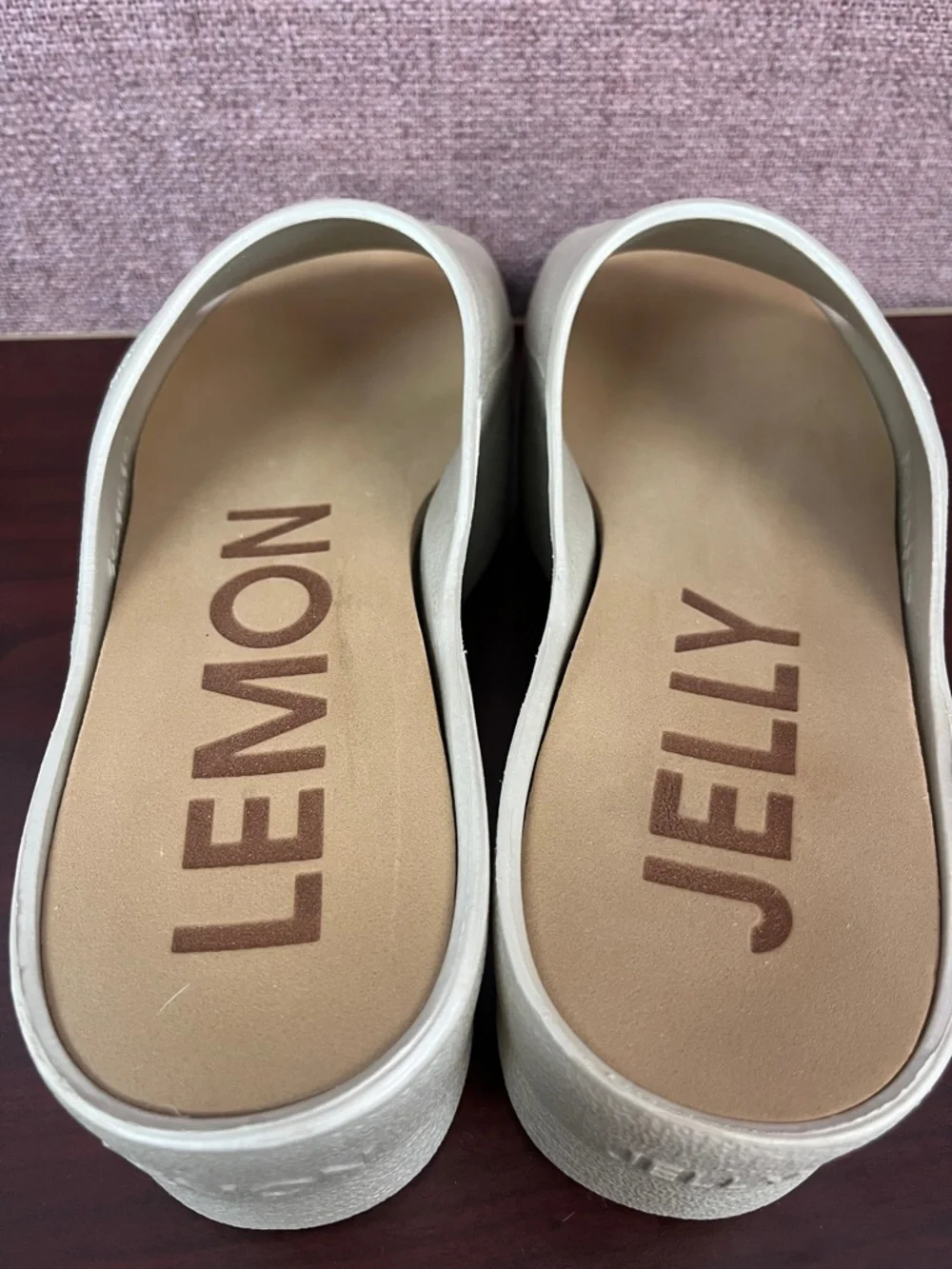 Lemon Jelly Champagne Sunny Platform Sandals Slides Waterproof Comfort Size 7